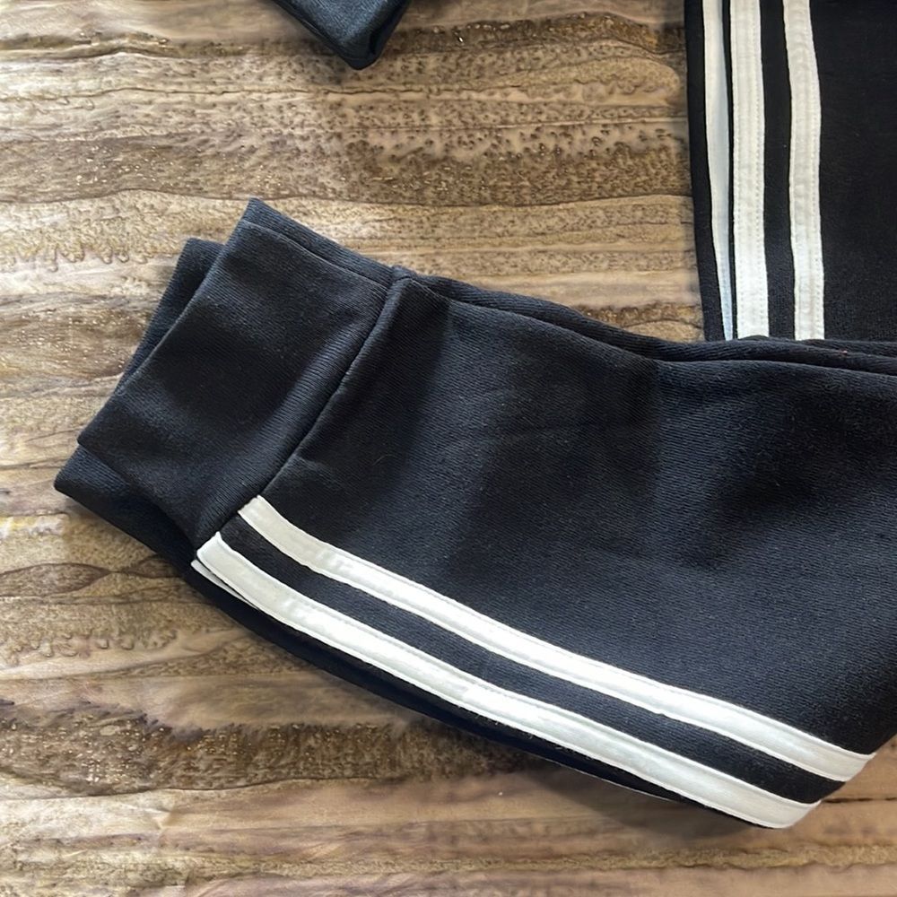 Adidas Little Boys Zip Front Essential Fleece Hoodie and Jogger - Picture 5 of 16
